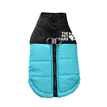 Warm Dog Coat for Small Medium Dogs Cat Autumn Winter Reflective Print Puppy Jacket Costume Chihuahua Pug Dachshund Pet Clothing