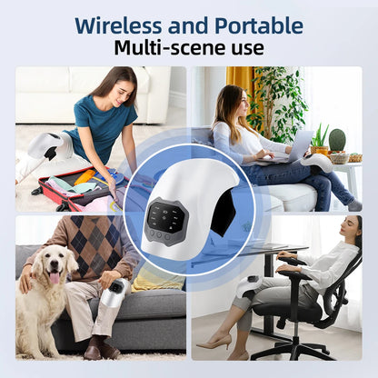 Smart Knee Massager Hot Compress Knee Relaxing Massager Infrared Heating Vibration Knee Pain Relief Elbow Shoulder Massager Beauty World Shop