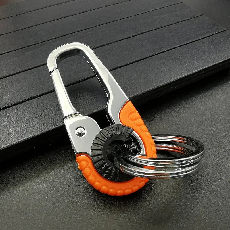Keychain Buckle for Men Stainless Steel Key Ring Key Chain Hook Outdoor Carabiner Climbing Keyfob Accessories Beauty World Shop