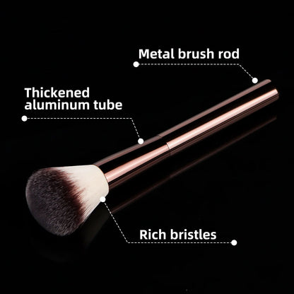 1pc Professional Foundation Brush Set, Beveled Tubular Makeup Brush, Makeup Tools With Soft Fiber For Easy Carrying, Brush For T Beauty World Shop