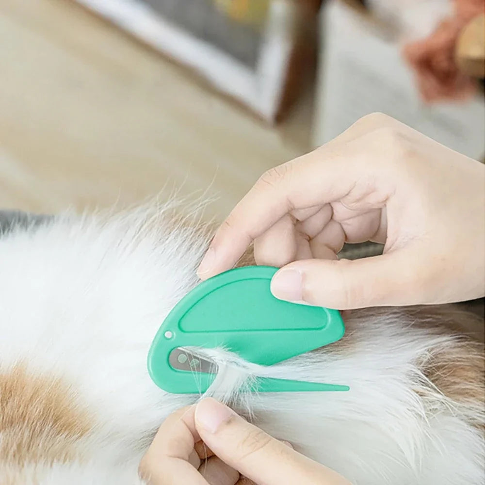 Multicolor Pet Knot Cutter Hair Remover Stainless Steel Painless Safe Grooming Brush for Dogs Cats Effective Shedding Comb Tool Beauty World Shop