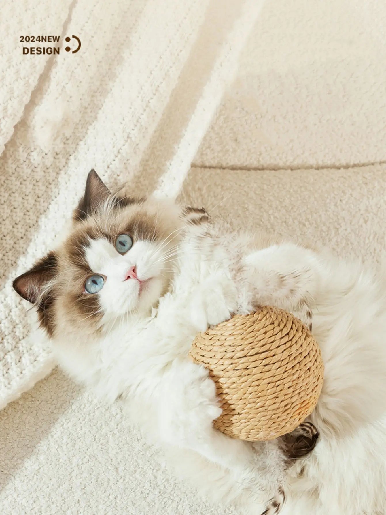 10CM Interactive Sisal Cat Scratching Ball Toy For Kitten Teeth Cleaning Anti Bite Cat Ball Sounding Toy Pet Supplies Beauty World Shop