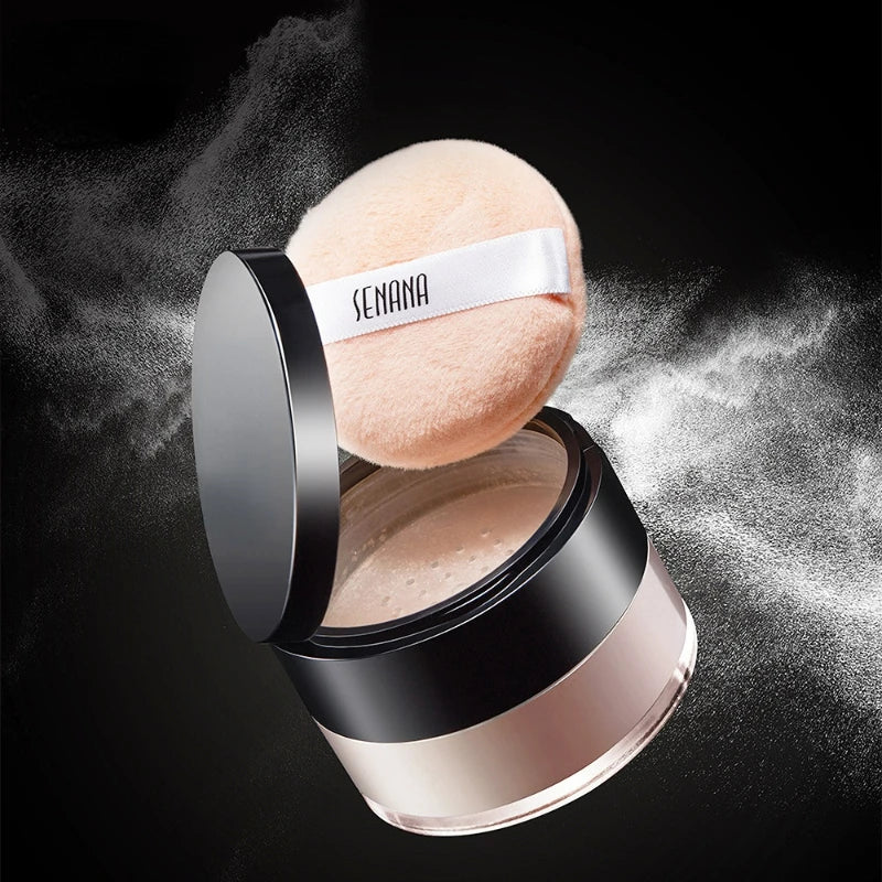 Hydrating Flawless Setting Powder,Natural Nude Finish Oil Control Strong Concealer for All Skin Types Fine Powdery Face Makeup Beauty World Shop