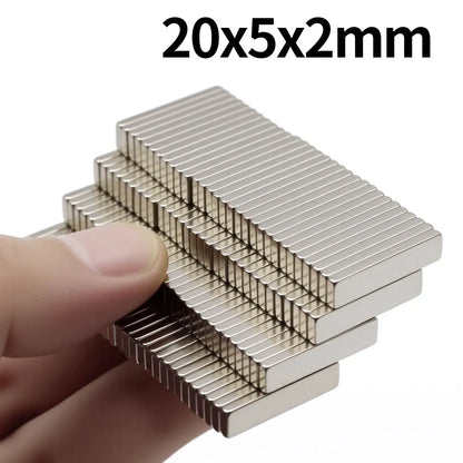 20x5x2mm Super Strong Neodymium Magnet N35 NdfeB Permanent Magnetic imanes Block Powerful Magnets Refrigerator Magnet Beauty World Shop