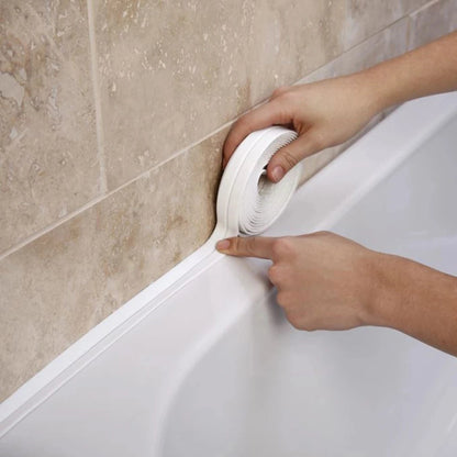 PVC tape Waterproof wall glue sink edge seal mildew resistant caulking strip Kitchen bathroom shower tub Beauty World Shop