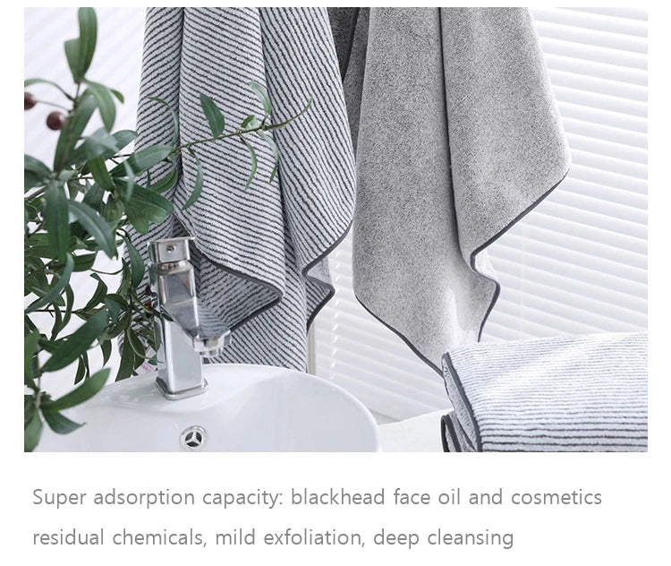 1PCS Thickened Bath Towels for The Body Microfiber Towel for Gym Sports Shower Robe for Spa Beath Home Beauty World Shop