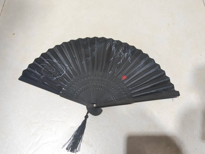 1pc-Multi-colored hand folding fan, bamboo folding fan, hand folding fan for church wedding gifts, party discount Beauty World Shop