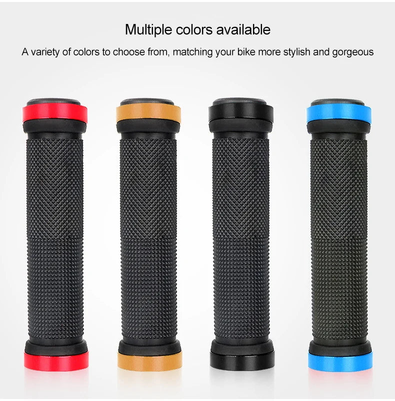 Anti Slip BMX Bicycle Grips MTB Rubber Bilateral Lock Cycling Bikes Handlebar Grips Cycling Handlebar Sleeve Bike Accessories Beauty World Shop