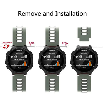 Watchband For Garmin Forerunner 735XT Silicone Wristband Smartwatch Band For Forerunner 735 220 230 235 620 630 Bracelet Strap