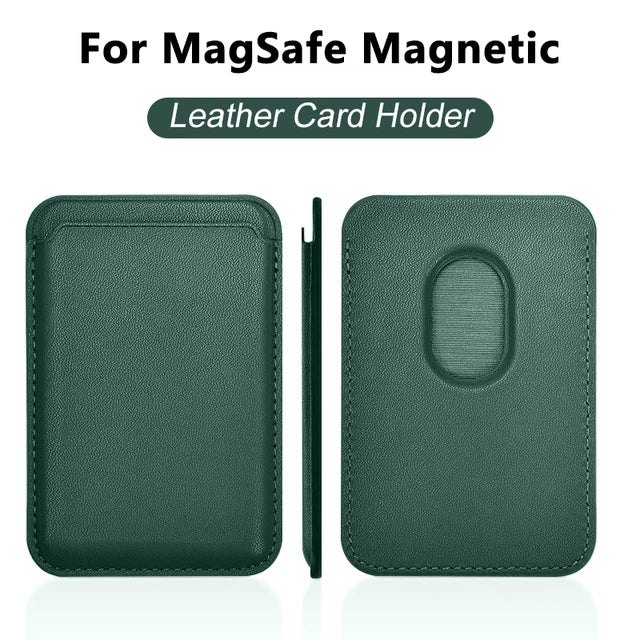 For Magsafe Leather Magnetic Wallet Case For iPhone 14 12 15 13 Pro Max Magnetic Card Bag Cover Samsung S23 S22 Ultra Accessory Beauty World Shop