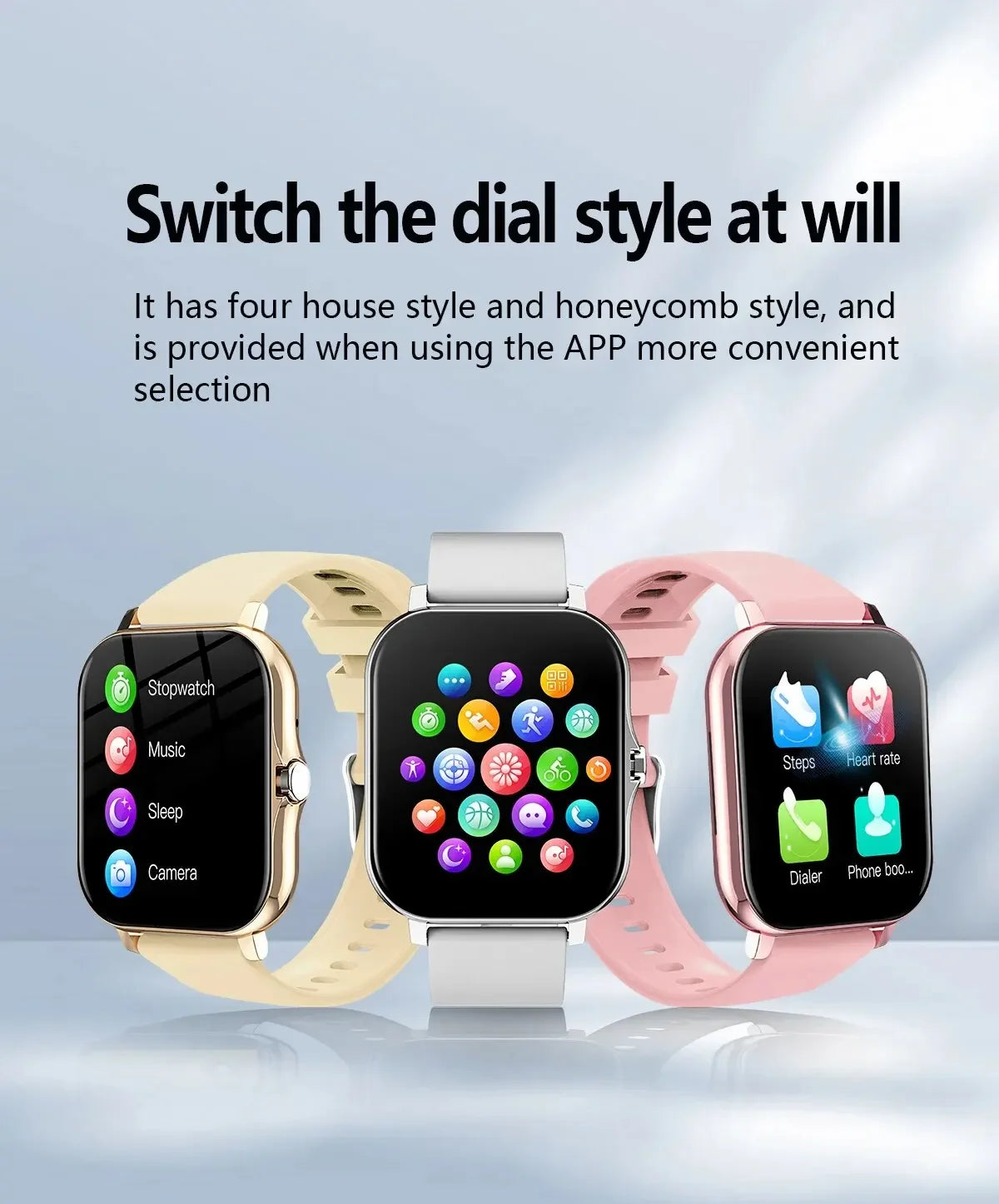 Smart Watch For Men Women Gift Sports Fitness Watch Bluetooth Call Digital Heart Rate Monitor Smartwatch GPS Tracking Wristwatch