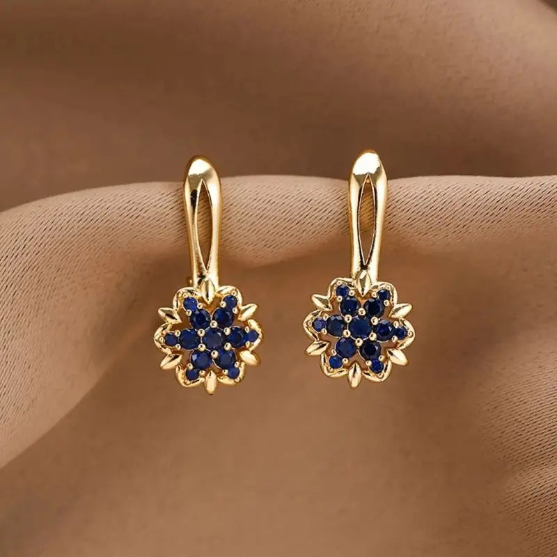 Antique Asymmetric Tulip Flower Pattern Stone For Women Party Gift Accessories Custom Jewelry Beauty World Shop
