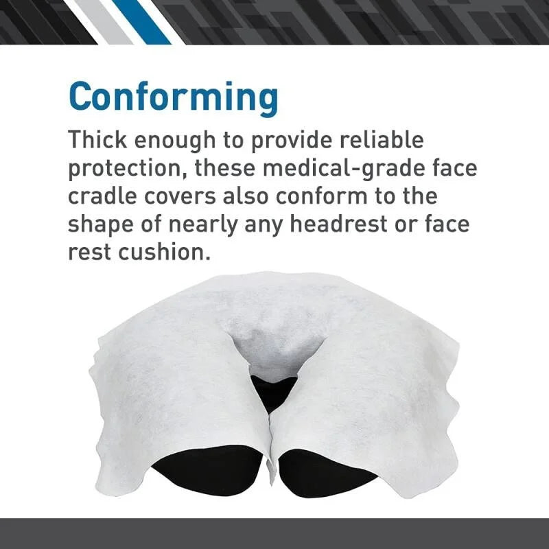 500/100pcs Disposable Face Cradle Covers Headrest Massage Pillow Paper Soft Non-Woven Face Covers for Spa Salon Beauty Supplies Beauty World Shop