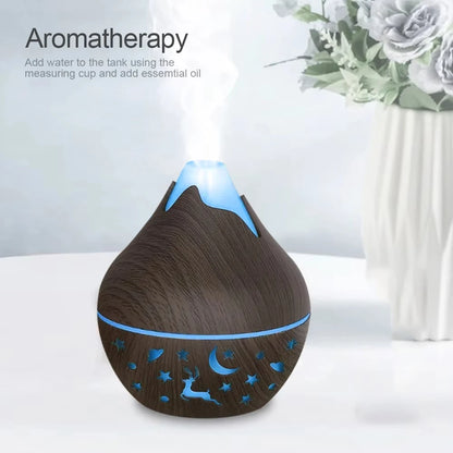USB Ultrasonic Cool Mist Sprayer Essential Oil Fragrance 200ml Mini Home Wood Grain Air Humidifier Electric Air Aroma Diffuser Beauty World Shop