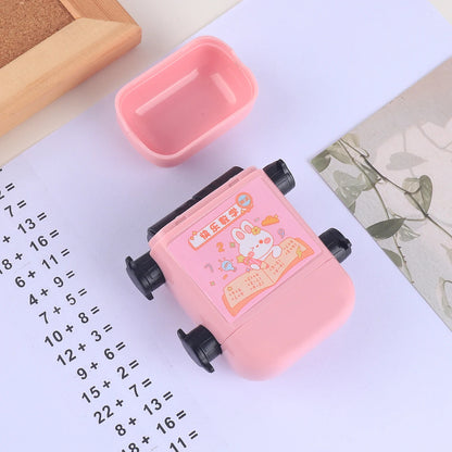 1 Two-in-one Double Roller Random Multiplication Stamp, Student Practice Math Calculation Question Builder Roller Stamp Beauty World Shop
