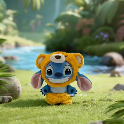 Disney Stitch Wild Animal Series Blind Box Plush Vinyl Toy Cute Doll Replica Mystery Box Bag Pendant Decor New Year Festive Gift Beauty World Shop
