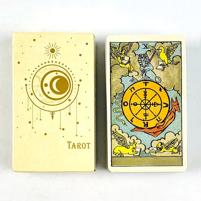 Hot-selling Tarot Cards Deck 78Pcs For Easy Beginners Fate Fortune Telling Divination Party Tabletop Board Game ,Holiday Games Beauty World Shop