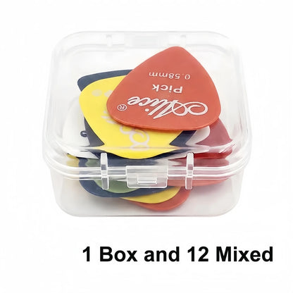 Multicolor Guitar Picks 50/100 Pieces Mixed ABS Premium Plastic Guitar Picks for Acoustic Electric Guitars Bass Or Ukulele Beauty World Shop