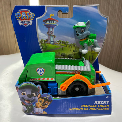 10kinds Genuine Paw Patrol Everest Ryder Rex Skye Chase Rocky Zuma Vehicle with Collectible Figure Birthday Gift Children Toy Beauty World Shop