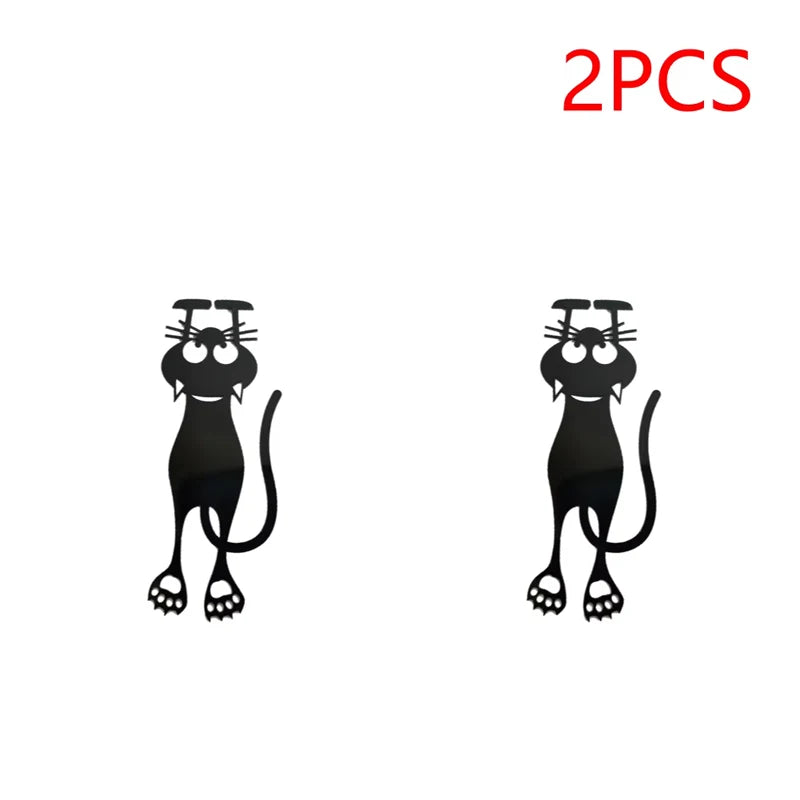 1-5PCS Kawaii Black Cat Bookmarks for Books 3D Plastic Stereo Animal Book Mark for Student Teacher's Gifts Creative Stationery Beauty World Shop