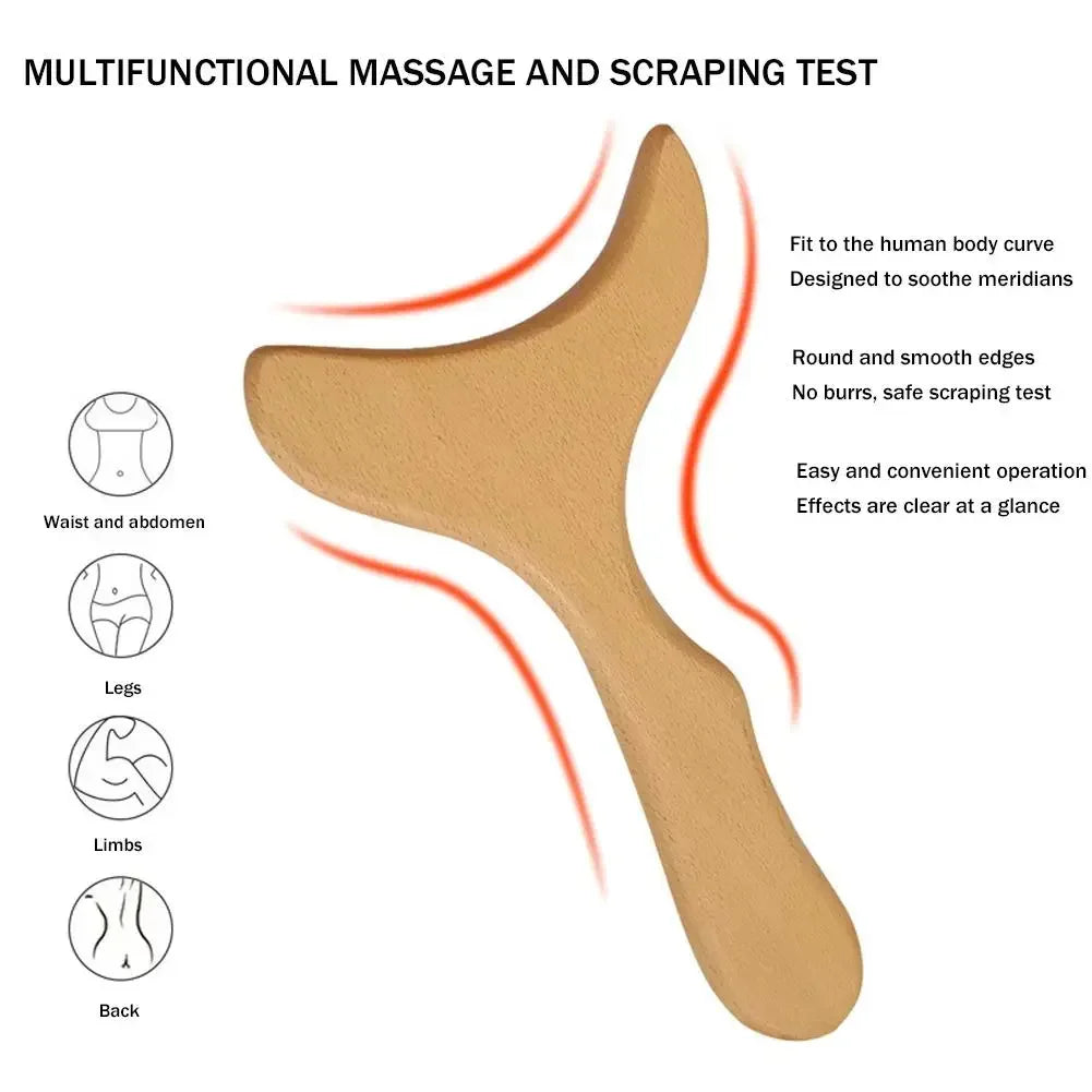 Wood Massager Body Sculpting Tools Lymphatic Drainage Massager Body Sculpting Tools For Anti-Cellulite Gua Sha Muscle Release Beauty World Shop