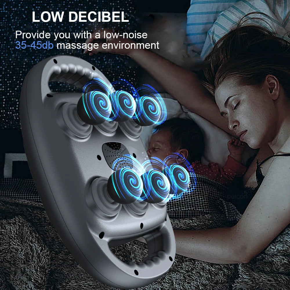Fascia Massage Gun High Frequency Muscle Massager Gun Body Back Waist Shoulder Massage Machine 16 Heads Professional Fascia Gun Beauty World Shop