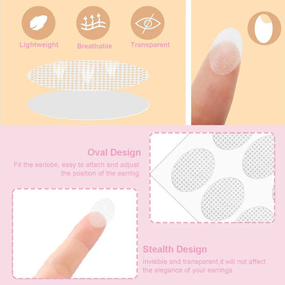 200 Patches Invisible Ear Lift For Ear Lobe Support Tape Perfect For Stretched Ear Lobes And Relieve Strain From Heavy Earrings Beauty World Shop