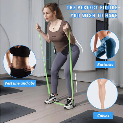 Yoga Physiotherapy Elastic Band, Gym Resistance Band, Sports Stretching Training Rope, Pilates Stretching Film, Fitness Equiment Beauty World Shop