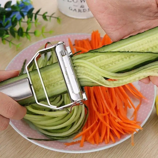 High Quality Stainless Steel Potato Cucumber Carrot Grater Julienne Peeler Vegetables Fruit Peeler Vegetable Slicer Beauty World Shop