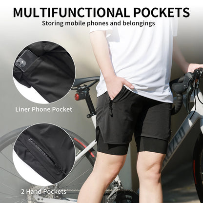WOSAWE Bicycle Shorts Spring Summer Motocross Racing Shorts Downhill Mountain Bike short Pants Non-removable Cycling Underwear Beauty World Shop