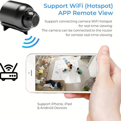 1080P HD Mini WiFi Camera Indoor Safety Security Surveillance Baby Monitor Night Vision Camcorder IP Cam Audio Video Recorder Beauty World Shop