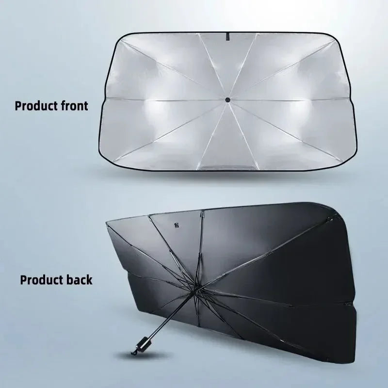 Car Sunshade Umbrella For Auto Shading Car Sun Shade Protector Parasol Summer Sun Interior Windshield Protection Curtain Beauty World Shop