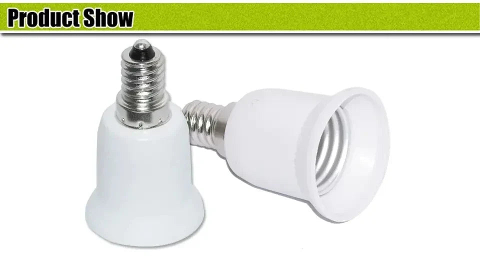 E14 to E27 Lamp Holder Converter Bulb Socket Lamp Base Adapter Plug Extender Sockets for Corn Light Bulbs Spotlight AC 110V-220V Beauty Trend Shop