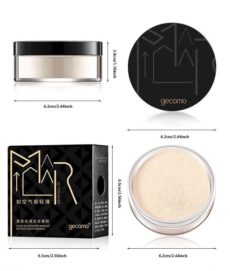 Gemeng Powder Makeup Setting Powder Durable Waterproof Sweat proof Makeup concealer Honey Powder Beauty Trend Shop