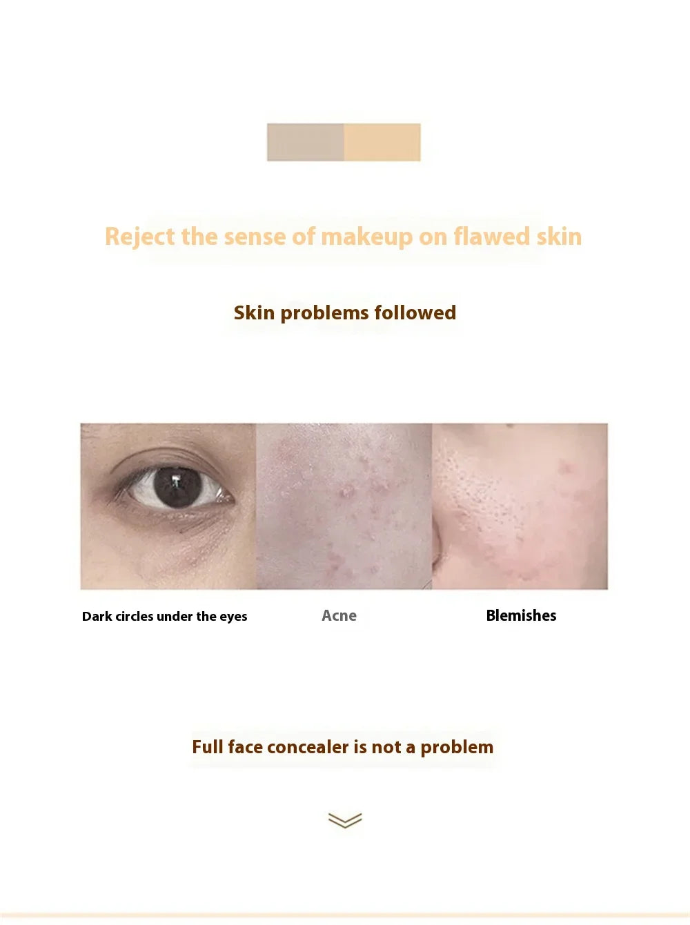 High Coverage Concealer Cover Anti Dark Circle Freckle Lasting Waterproof Foundation BB Cream for Face Makeup Base Cosmetics Beauty World Shop