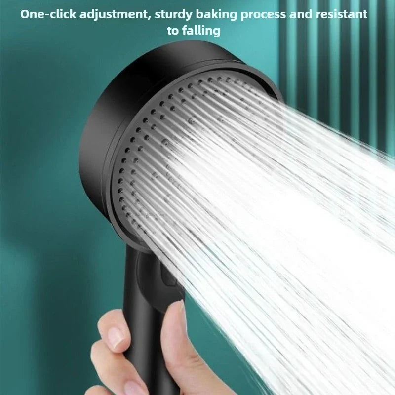 5 Modes Pressure Boost Shower Head Multifunction Adjustable Large Water Shower Nozzle Massage Bathroom Accessory Rain Shower Beauty World Shop