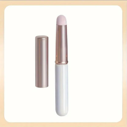Professional round headed lipstick brush with cap, handheld palm brush, suitable for all skin types, lip brush applicator Beauty World Shop