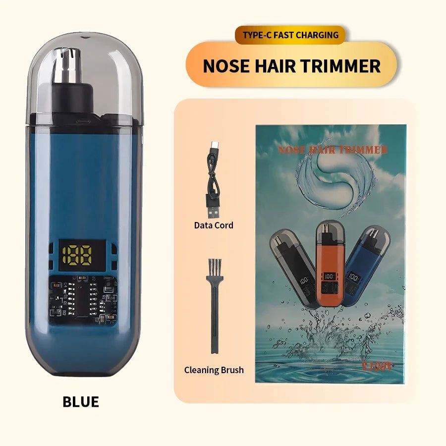 2 In 1 Electric Portable Ear And Nose Hair Trimmer Clipper 2024 Professional Painless Portable Eyebrow For Men Beauty World Shop