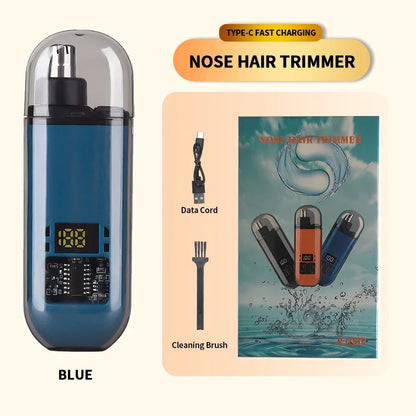 2 In 1 Electric Portable Ear And Nose Hair Trimmer Clipper 2024 Professional Painless Portable Eyebrow For Men Beauty World Shop