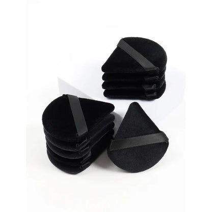 Black Triangle Powder Puff Facial Makeup Sponge Soft Velvet Cosmetics Puff Mixer Beauty Foundation Make-Up Sponge Makeup Access Beauty World Shop