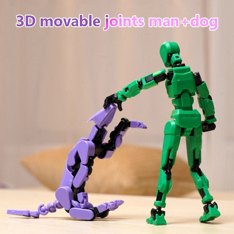 3D Multi-Jointed Movable Shapeshift Robot Joint Dog Creative Printed Mannequin Dummy Action Model Doll Toys for Children's Gifts Beauty World Shop