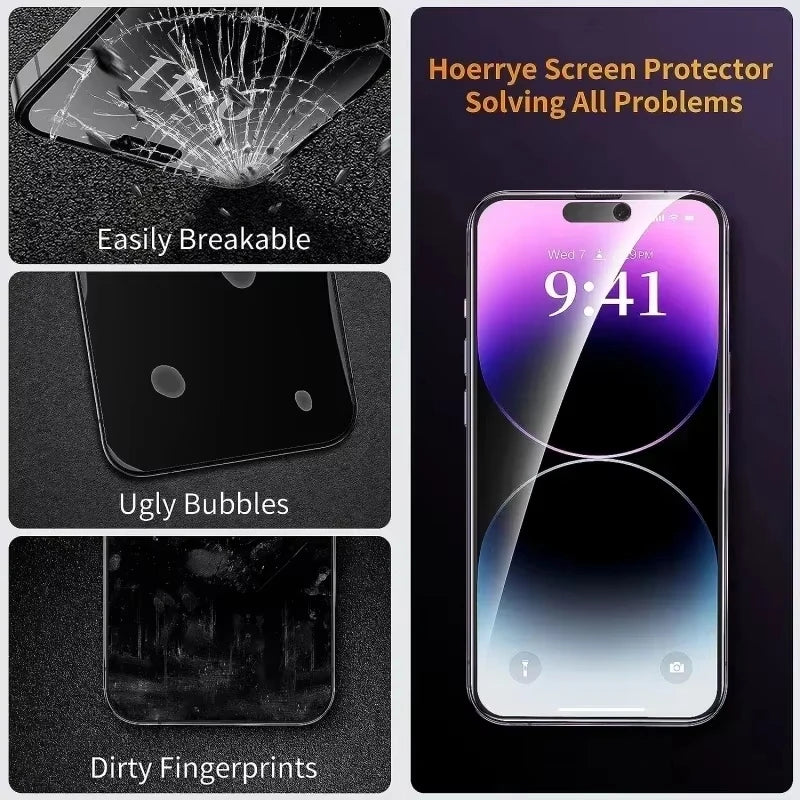 Privacy Screen Protector For iPhone 16 13 15 11 12 14 17 Pro Max Air 16e Anti-spy Glass For iPhone 13 12 Mini 7 8 16 Plus SE XR Beauty World Shop