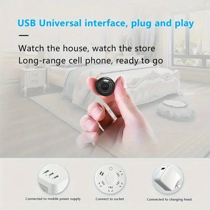 1080P HD Mini WiFi Camera Indoor Safety Security Surveillance Baby Monitor Night Vision Camcorder IP Cam Audio Video Recorder Beauty World Shop