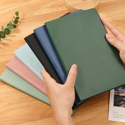 A5 Soft Leather Notebook, 120 Pages, Office Stationery, Waterproof Cover, Comfortable Touch, Hot Selling Beauty World Shop