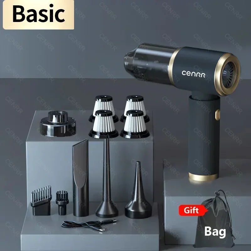 CENRR Car Vacuum Cleaner High Suction 210000PA Wireless Vacuum Cleaner Cordless Vacuum Cleaner High Pressure Cleaning Machine Beauty World Shop