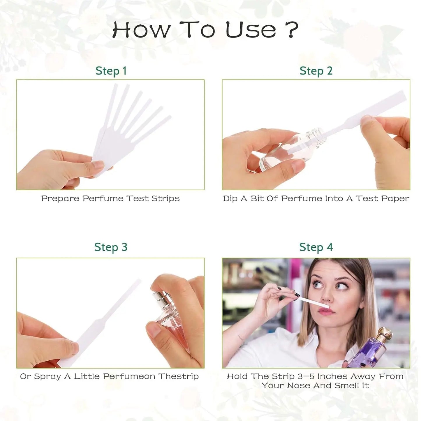 200Pcs Disposable Perfume Tester Strips Fragrance Testing Strips for Essential Oils Aromatherapy Scent Evaluation Beauty World Shop