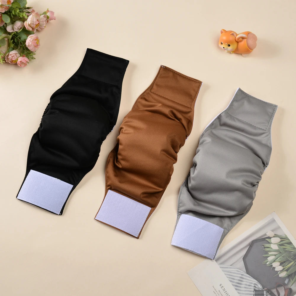 4 Pcs Washable Male Dog Cloth Diaper For Small Dogs Reusable Pet Physiological Pants Breathable Puppy Nappy Belly Band Diaper Beauty World Shop