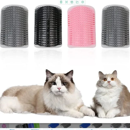 Cat Corner Brush Comb Massager for Cat Arch Plastic Scratcher Remove Hair Comb Grooming with Catnip Cat Self Cleaning Cat Supply Beauty World Shop