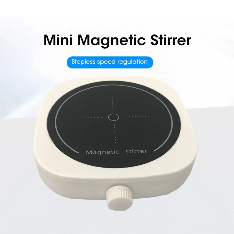 Magnetic Stirrer Kitchen Liquid Mixing Mini Lab Stir Mixer Portable Stirrer Plate with Stir Bar USB 2L 4000RPM for Laboratory Beauty World Shop