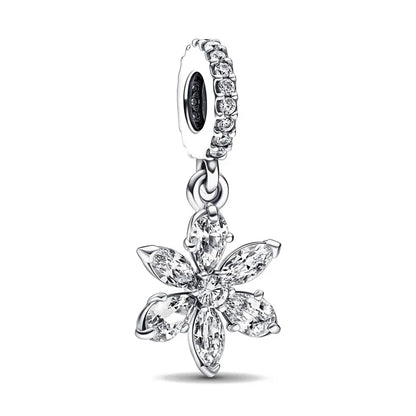 2025 New S925 Silver Spring Ball Bear Cross Pendant Suitable for Original Bracelets DIY Accessories Women's Charm Jewelry Gifts Beauty World Shop